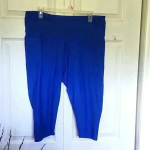 Women's Plus Size Old Navy Active Powersof Legging Capri's Royal Blue - Size XXL